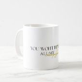 Champagnerprobleme Kaffeetasse (Vorderseite Links)