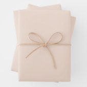 Champagnerrosa Schlicht, Solid Color Geschenkpapier Set (Beispiel)