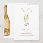 Champagnertoast Einladung (Vorne/Hinten)