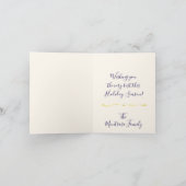 Champagnertrauben Feiertagskarte (Innenseite)