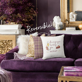 Champagnertruthenkuchen Erntedank kariert Kissen