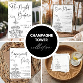 Champagnerturm Custom Wedding Sign Poster