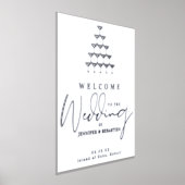 Champagnerturm Hochzeitsgäste Willkommen Silver Go Foliendrucke (Ablage )