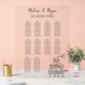 Champagnerturm Hochzeitskarte 18x24 Acrylschild (Hochzeit)