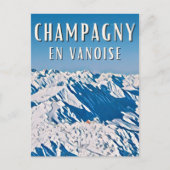 Champagny-en-Vanoise Skistation Postkarte (Vorderseite)