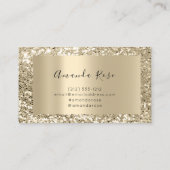 Champaign Gold Wedding Event Planner Fashion VIP Terminkarte (Rückseite)