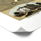 Champaign, IL Panoramic Karte - 1869 Poster (Ecke)