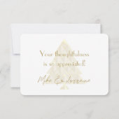 Champaign Joyoux Weihnachten Danke-Card Dankeskarte (Rückseite)