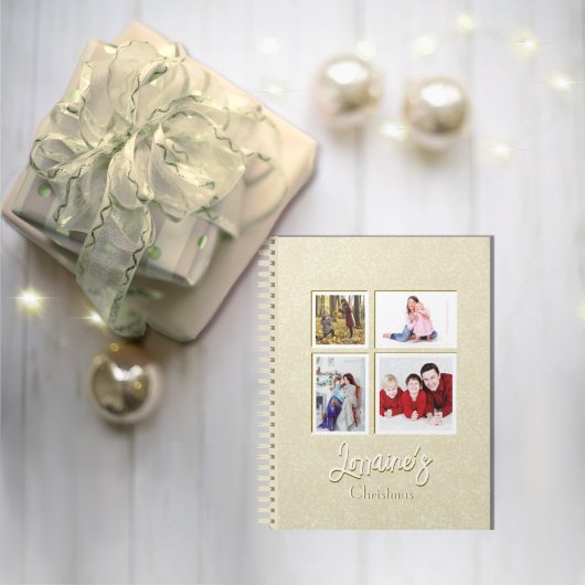Champaign Joyoux Weihnachten Foto Book Notizblock