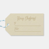 Champaign Joyoux Weihnachten Geschenkanhänger (Rückseite Horizontal)