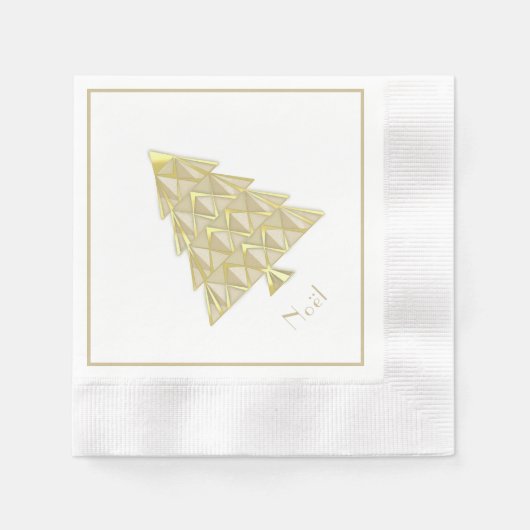 Champaign Joyoux Weihnachten Paper Napkin Serviette (Vorderseite)