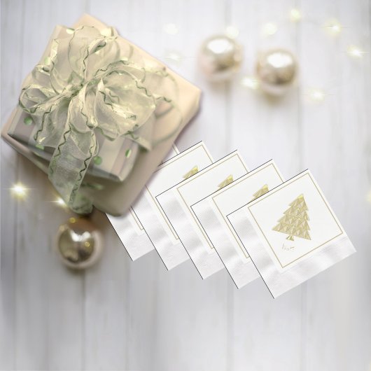Champaign Joyoux Weihnachten Paper Napkin Serviette