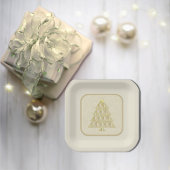 Champaign Joyoux Weihnachten Paper Plate Pappteller