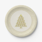 Champaign Joyoux Weihnachten Paper Plate Pappteller (Vorderseite)