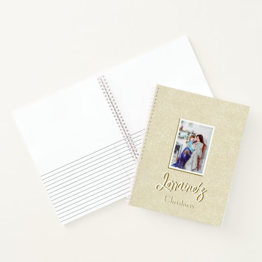 Champaign Joyoux Weihnachten Spiral Notebook Notizblock (Innenseite)