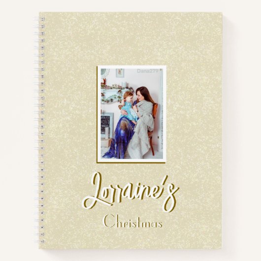 Champaign Joyoux Weihnachten Spiral Notebook Notizblock (Vorderseite)