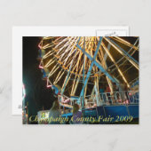 Champaign Landkreis Fair 2009 Postkarte (Vorne/Hinten)