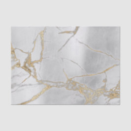 Champaign Silver Gray Metallic Marble Gold Seidenpapier
