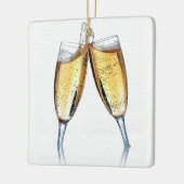 **CHAMPAIGN TOAST** CHRISTMAS ORNANATION KERAMIKORNAMENT (Links)