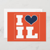 Champaign Urbana (IL) Einladung Tailgate Postkarte (Vorne/Hinten)