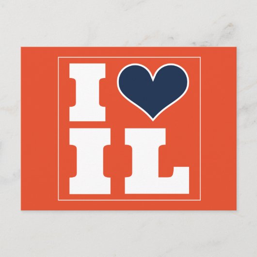 Champaign Urbana (IL) Einladung Tailgate Postkarte (Vorderseite)