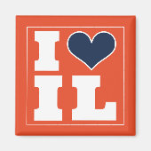 Champaign Urbana (IL) Football Watch Party Kühlsch Magnet (Vorne)