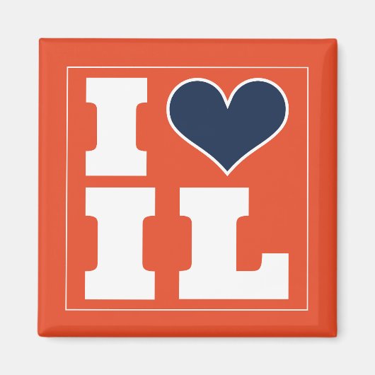 Champaign Urbana (IL) Football Watch Party Kühlsch Magnet (Vorne)