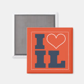 Champaign Urbana (IL) Football Watch Party Kühlsch Magnet (Vorderseite/Rückseite)