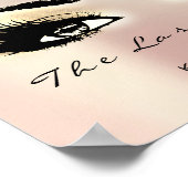 Champaigname Makeup Artist Beauty Studio Lashes Poster (Ecke)