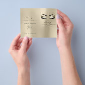 Champaigne Glitzer Makeup Augapfel Preisblatt Flyer (Gruppe)