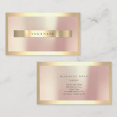 Champaigne Gold Frame Präzisionsgoldene Rose Minim Visitenkarte (Vorne/Hinten)