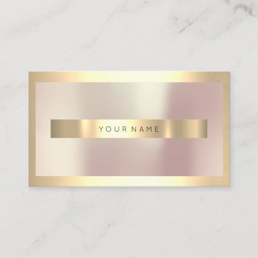 Champaigne Gold Frame Präzisionsgoldene Rose Minim Visitenkarte (Vorderseite)