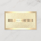 Champaigne Gold Metallic Frame Imitate Luxus Look Visitenkarte (Vorderseite)