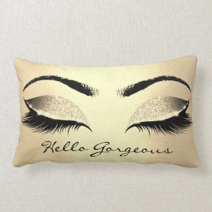 Champaigne Goldmake-uppeitschen hallo herrlich Lendenkissen