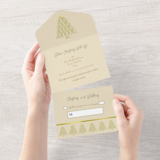 Champaions All in One Weihnachts-Event Einladung (Abreißen)