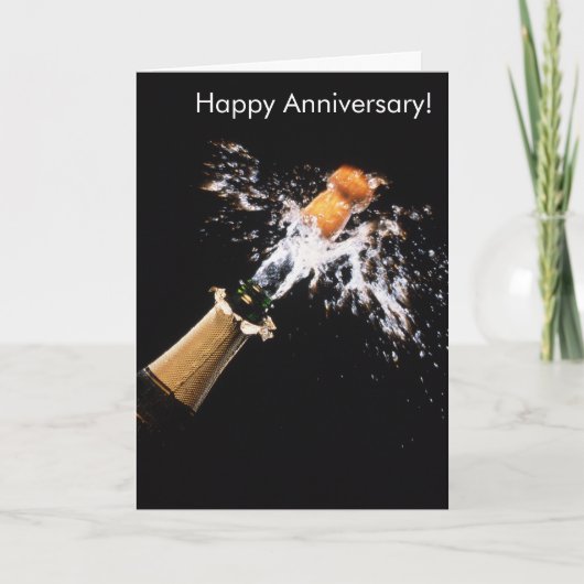 Champaiybild für Grußkarte Karte (Vorderseite)