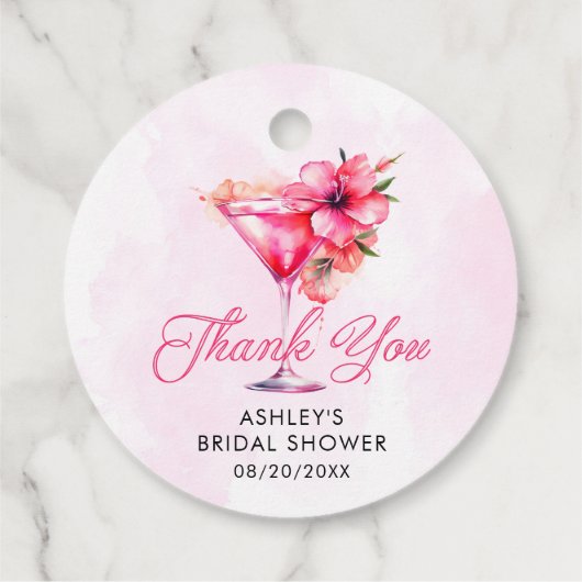 Champange-Brautparty Geschenkanhänger (Rückseite)