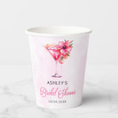 Champange-Brautparty Pappbecher (Vorderseite)