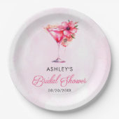 Champange-Brautparty Pappteller (Vorderseite)