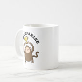 Champanzee Funny Champion Chimpanzee Pun Kaffeetasse (Vorderseite Links)