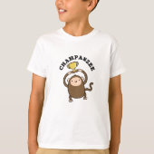 Champanzee Funny Champion Chimpanzee Pun T-Shirt (Vorderseite)