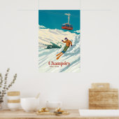 Champery Ski Resort Travel Poster (Küche)