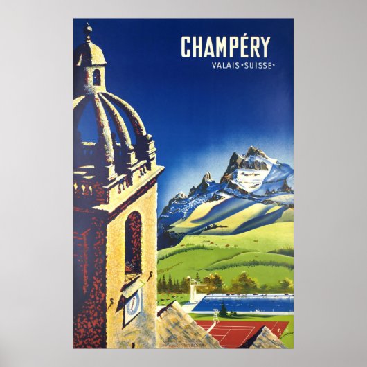 Champéry, Wallis,Schweiz,Ski Poster (Vorne)