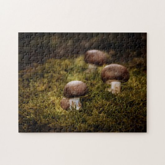 Champignons auf Moos Puzzle (Horizontal)