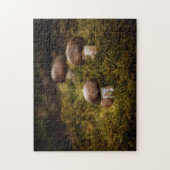Champignons auf Moos Puzzle (Vertikal)
