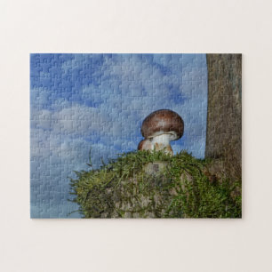 Champignons mit blauem Himmel Puzzle