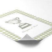 Champion at Heart Vintage-Trophy-Wandkunst Poster (Ecke)