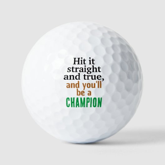 Champion-Ball-Angebot | Gravur Golf Ball Prints (Vorderseite)