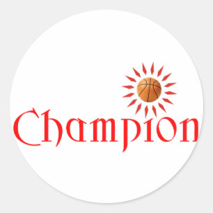 CHAMPION - BASKETBALL RUNDER AUFKLEBER