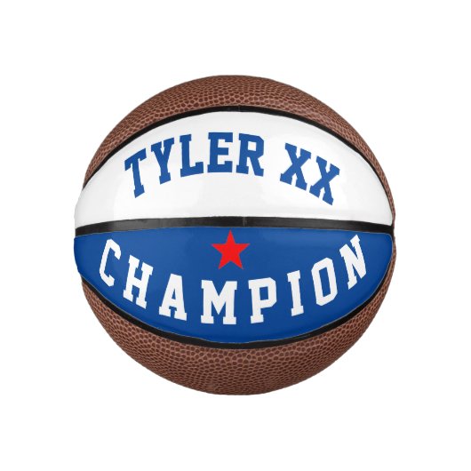 Champion Blau-Weiß Mini Basketball (Vorderseite)